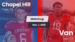 Matchup: Chapel Hill High vs. Van  2019