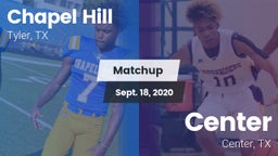 Matchup: Chapel Hill High vs. Center  2020