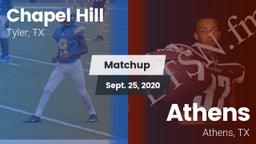 Matchup: Chapel Hill High vs. Athens  2020