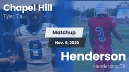 Matchup: Chapel Hill High vs. Henderson  2020