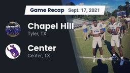 Recap: Chapel Hill  vs. Center  2021