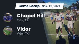 Recap: Chapel Hill  vs. Vidor  2021