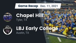 Recap: Chapel Hill  vs. LBJ Early College  2021