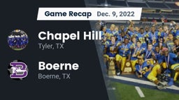 Recap: Chapel Hill  vs. Boerne  2022