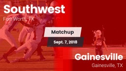 Matchup: Southwest High vs. Gainesville  2018