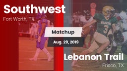 Matchup: Southwest High vs. Lebanon Trail  2019