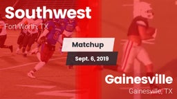 Matchup: Southwest High vs. Gainesville  2019