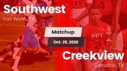 Matchup: Southwest High vs. Creekview  2020