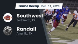 Recap: Southwest  vs. Randall  2020
