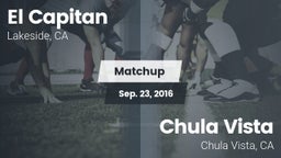 Matchup: El Capitan High vs. Chula Vista  2016