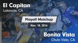 Matchup: El Capitan High vs. Bonita Vista  2016