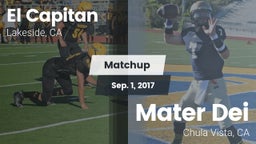 Matchup: El Capitan High vs. Mater Dei  2017