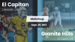 Matchup: El Capitan High vs. Granite Hills  2017