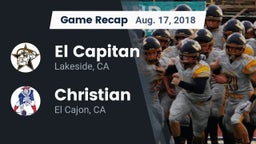 Recap: El Capitan  vs. Christian  2018