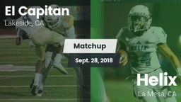 Matchup: El Capitan High vs. Helix  2018