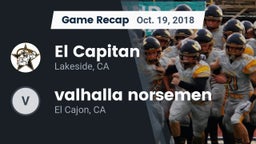 Recap: El Capitan  vs. valhalla norsemen 2018