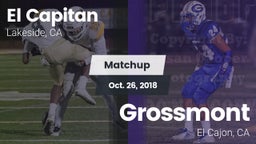Matchup: El Capitan High vs. Grossmont  2018