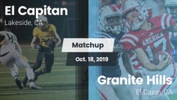 Matchup: El Capitan High vs. Granite Hills  2019
