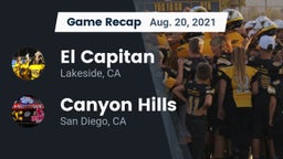 Recap: El Capitan  vs. Canyon Hills  2021