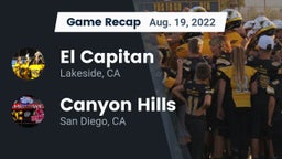 Recap: El Capitan  vs. Canyon Hills  2022