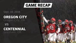 Recap: Oregon City  vs. Centennial  2016