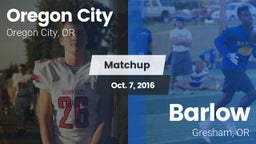 Matchup: Oregon City High vs. Barlow  2016