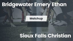 Matchup: Bridgewater South Da vs. Sioux Falls Christian  2016