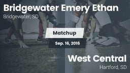 Matchup: Bridgewater South Da vs. West Central  2016