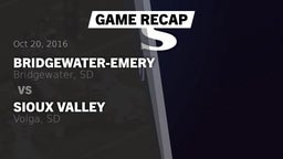 Recap: Bridgewater-Emery  vs. Sioux Valley  2016