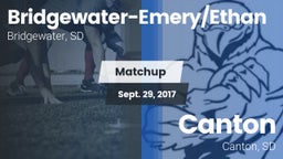 Matchup: Bridgewater-Emery/Et vs. Canton  2017