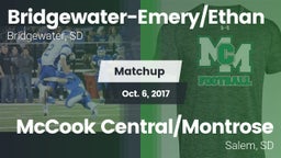 Matchup: Bridgewater-Emery/Et vs. McCook Central/Montrose  2017