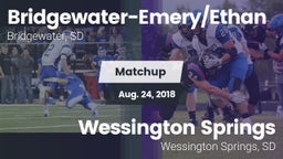 Matchup: Bridgewater-Emery/Et vs. Wessington Springs  2018