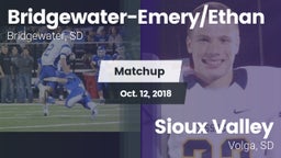Matchup: Bridgewater-Emery/Et vs. Sioux Valley  2018