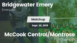 Matchup: Bridgewater-Emery vs. McCook Central/Montrose  2019