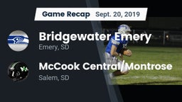 Recap: Bridgewater Emery vs. McCook Central/Montrose  2019