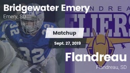 Matchup: Bridgewater-Emery vs. Flandreau  2019