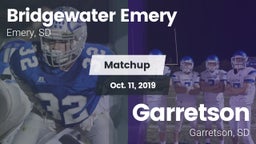 Matchup: Bridgewater-Emery vs. Garretson  2019