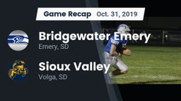Recap: Bridgewater Emery vs. Sioux Valley  2019