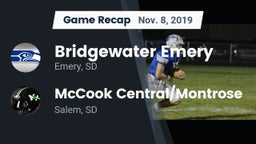 Recap: Bridgewater Emery vs. McCook Central/Montrose  2019