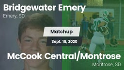 Matchup: Bridgewater-Emery vs. McCook Central/Montrose  2020