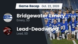 Recap: Bridgewater Emery vs. Lead-Deadwood  2020