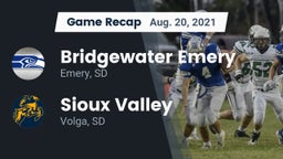 Recap: Bridgewater Emery vs. Sioux Valley  2021