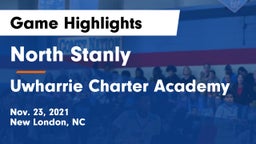 North Stanly  vs Uwharrie Charter Academy Game Highlights - Nov. 23, 2021