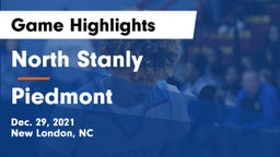 North Stanly  vs Piedmont  Game Highlights - Dec. 29, 2021