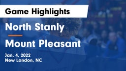 North Stanly  vs Mount Pleasant  Game Highlights - Jan. 4, 2022