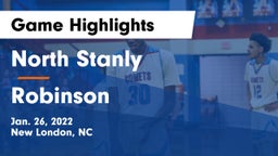 North Stanly  vs Robinson  Game Highlights - Jan. 26, 2022