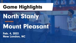 North Stanly  vs Mount Pleasant  Game Highlights - Feb. 4, 2022