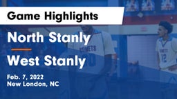 North Stanly  vs West Stanly Game Highlights - Feb. 7, 2022