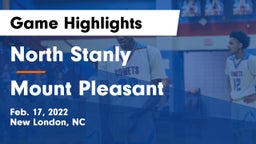 North Stanly  vs Mount Pleasant  Game Highlights - Feb. 17, 2022