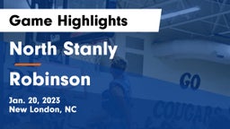 North Stanly  vs Robinson  Game Highlights - Jan. 20, 2023